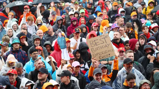 fans at the british grand prix