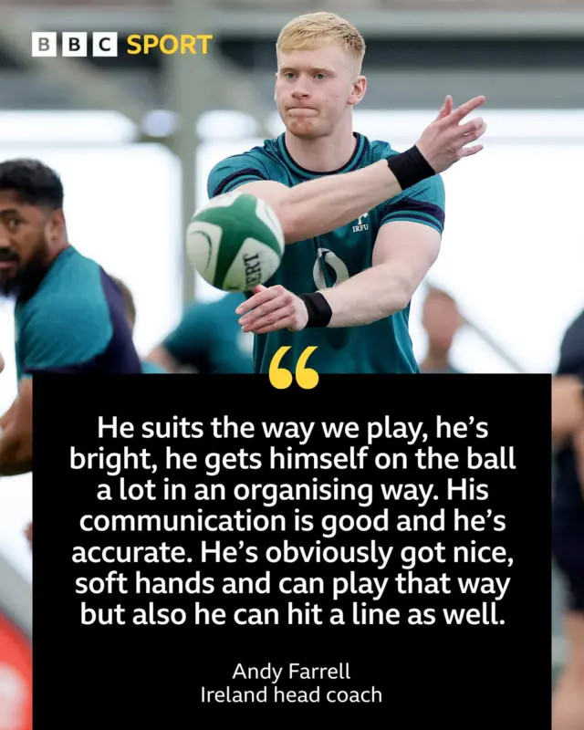 Andy Farrell's comments on Jamie Osbourne ahead of the first Test