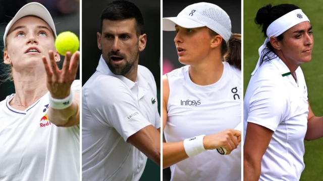 Elena Rybakina, Novak Djokovic, Iga Swiatek, Ons Jabeur