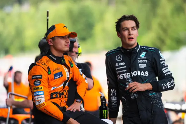 Lando Norris and George Russell