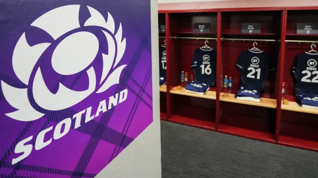 Scotland dressing room