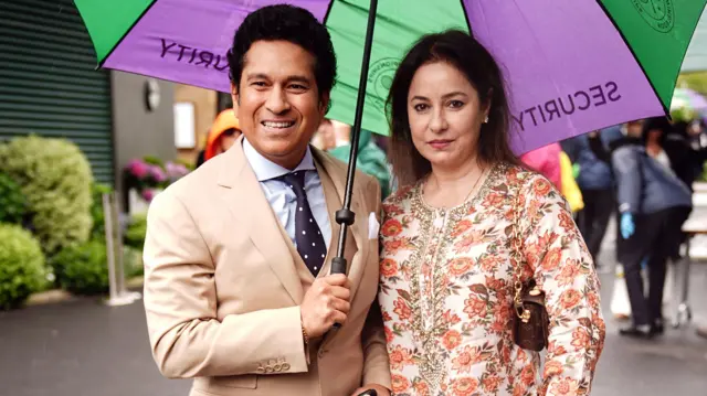 Sachin Tendulkar and wife