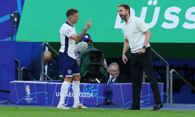 Kieran Trippier and Gareth Southgate