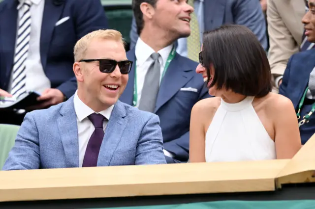 Sir Chris Hoy in the royal box