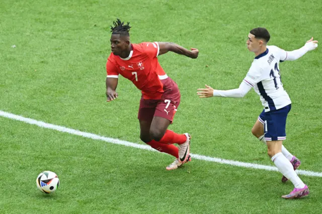 Breel Embolo on the ball