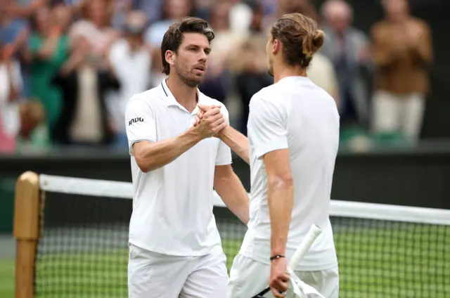 Norrie and Zverev shake hands