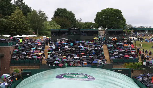 Rain at Wimbledon