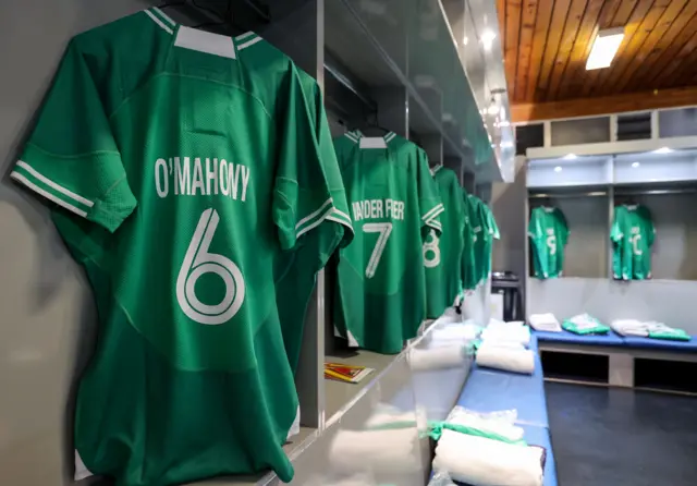 Ireland's dressing room