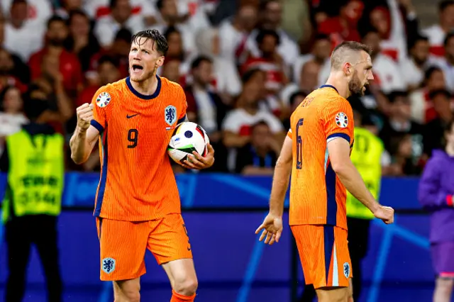 Stefan De Vrij of Netherlands celebrates