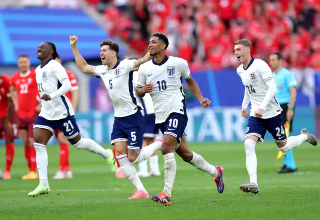 England celebrate