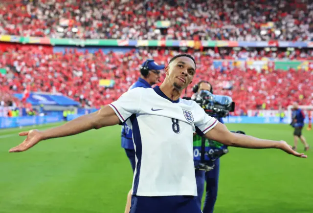 Alexander-Arnold celebrates