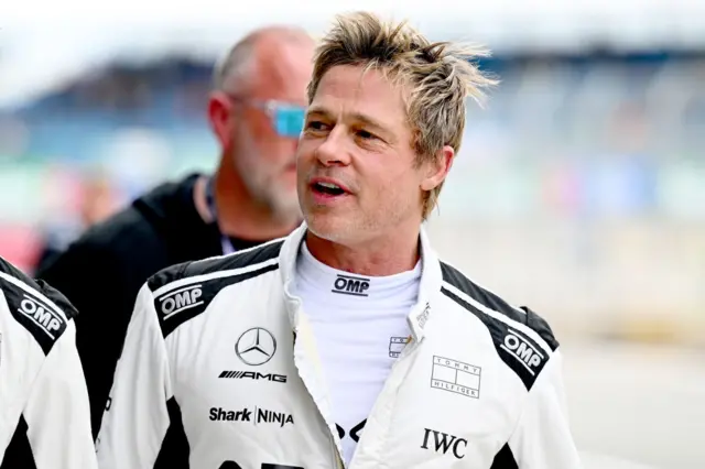 Brad Pitt at Silverstone