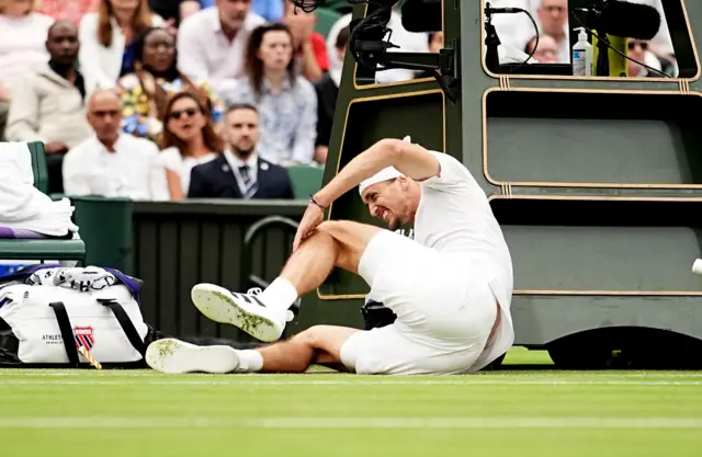 Zverev on the ground