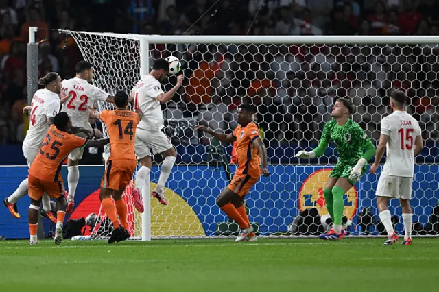 Samet Akaydin of Turkiye scores a goal