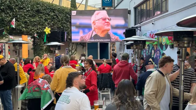 Wales rugby fans in Sydney