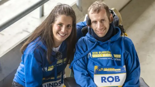 Rob Burrow and wife Lindsey