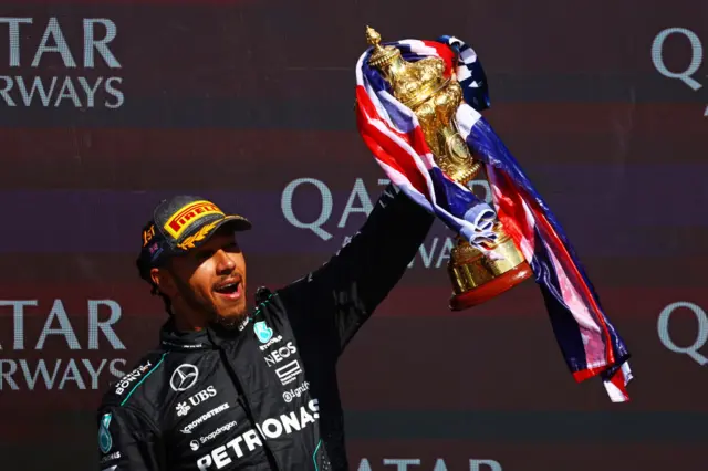 Lewis Hamilton at the British Grand Prix