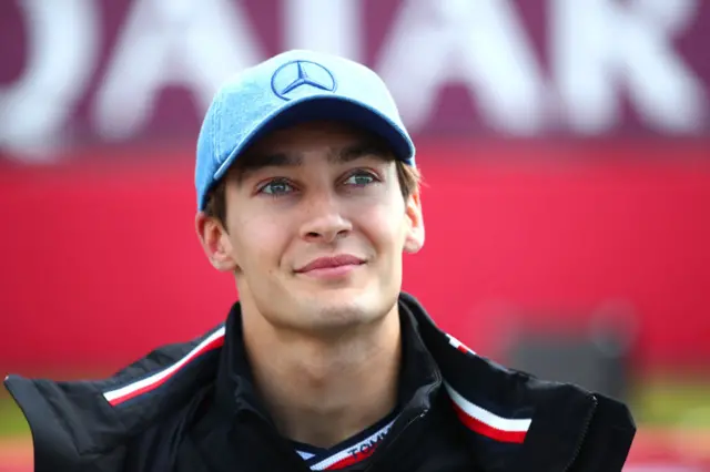 George Russell at the British Grand Prix