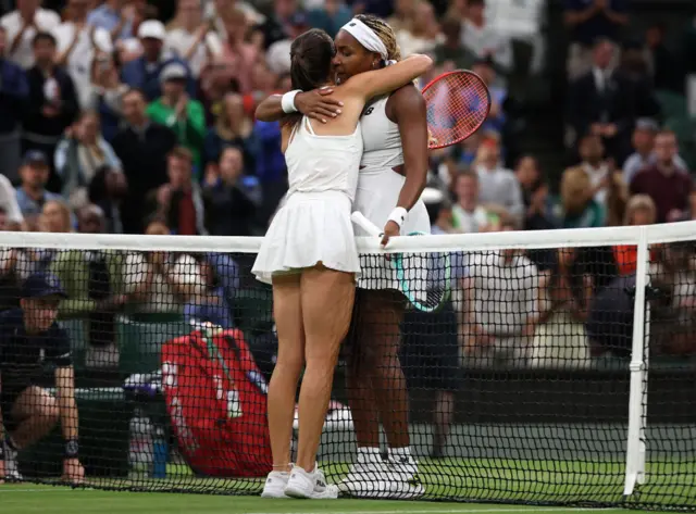 Emma Navarro (left) and Coco Gauff (right)