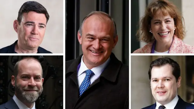 Composite picture of Andy Burnham, Jonathan Reynolds, Ed Davey, Victoria Atkins and Robert Jenrick