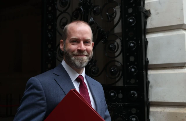 Secretary of State for Business and Trade Jonathan Reynolds arrives for the first meeting of the Cabinet of the new Labour government in Downing Street