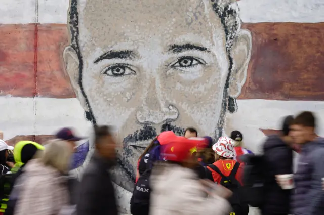 Mural of Lewis Hamilton