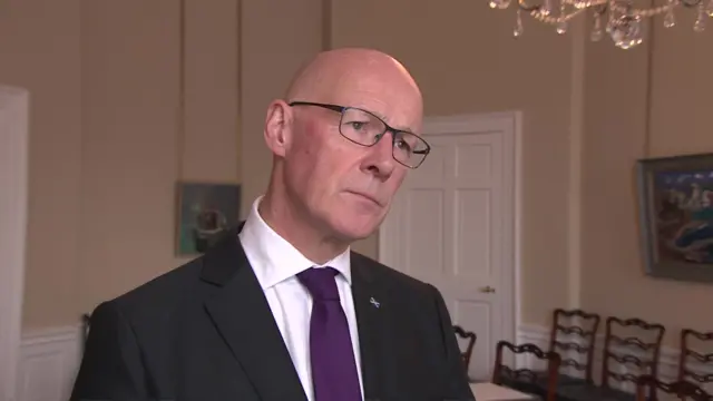 John Swinney during an interview
