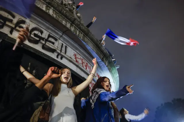 Celebrations in the Place de la République