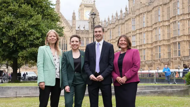 The four new Green MPs who won seats in the general election