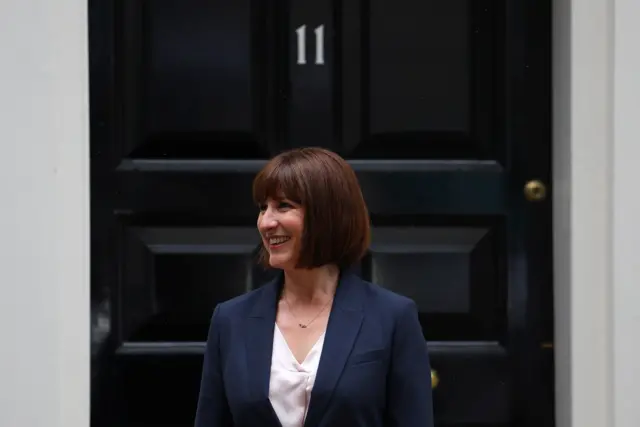 Rachel Reeves outside No 11 Downing Street