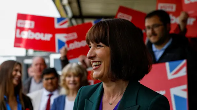 Rachel Reeves attends a Labour Party general election campaign event in Ossett, West Yorkshire