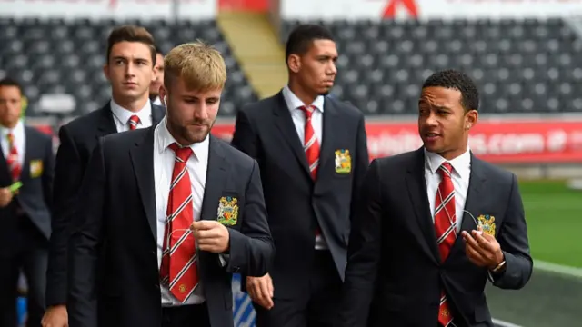 Luke Shaw and Memphis Depay