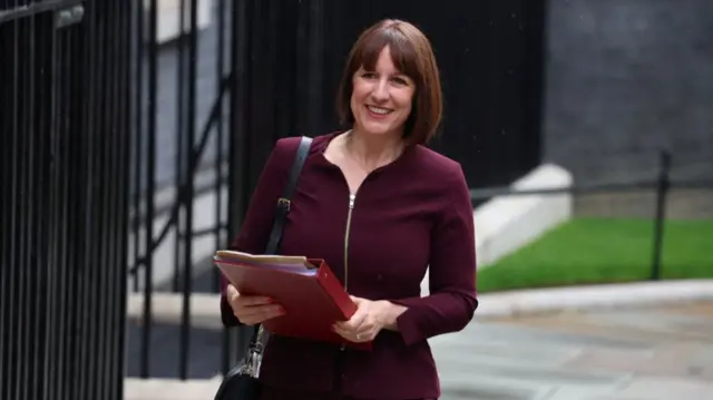 Labour's new chancellor Rachel Reeves walks up Downing Street