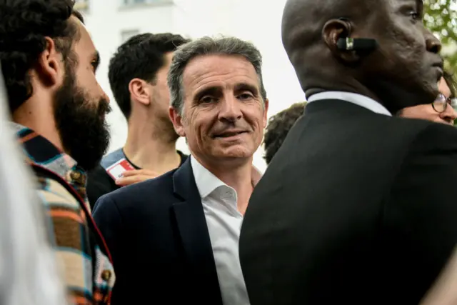 Eric Piolle at the meeting of the Nouveau Front Populaire in Montreuil on June 17, 2024