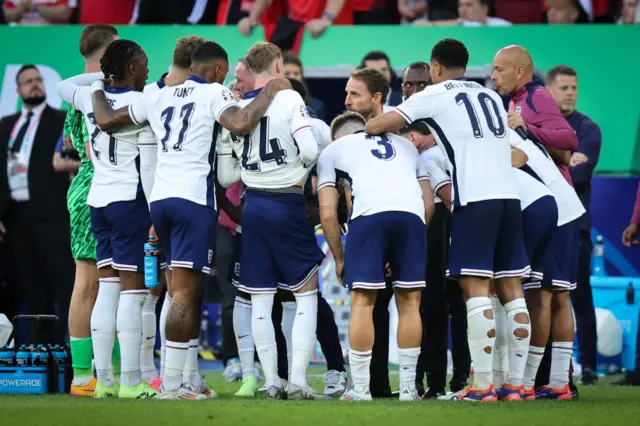 England before their penalty shootout win over Switzerland