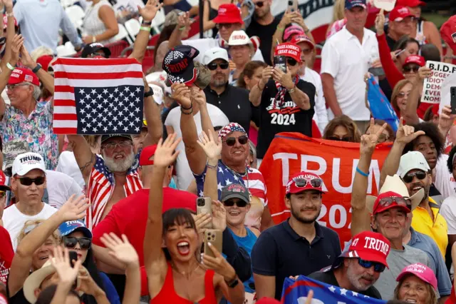 A crowd shot with numerous people in the frame