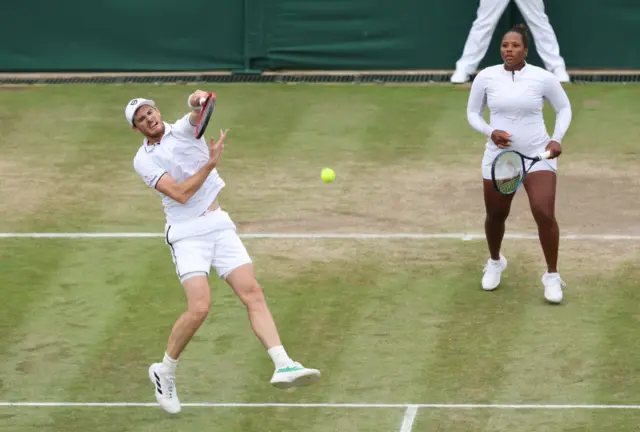 Jamie Murray and Taylor Townsend at WImbledon