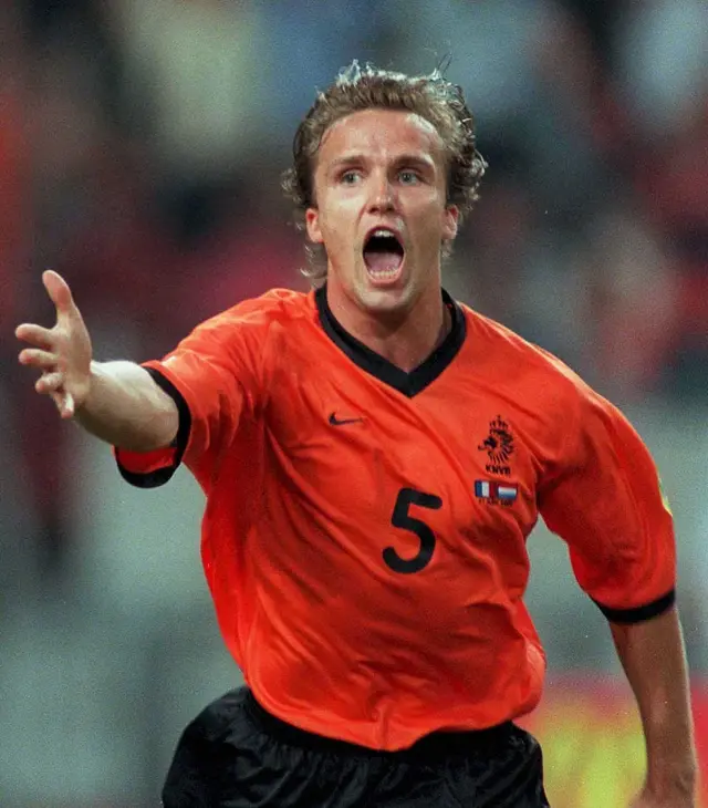 Bolo Zenden playing for the Netherlands