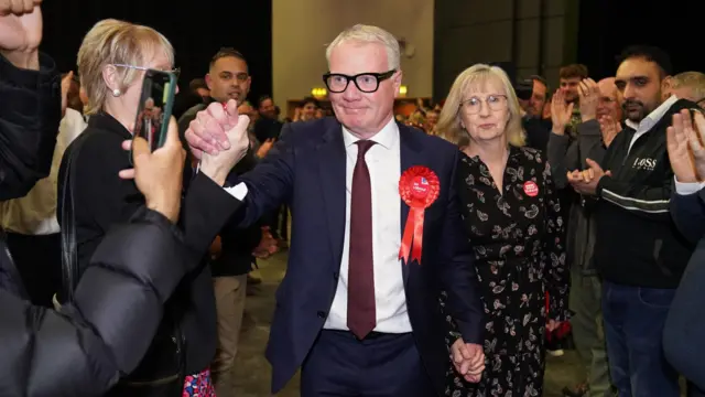 Labour's Richard Parker speaks as he is elected as the new Mayor of West Midlands