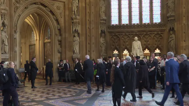 Black Rod leads MPS through Parliament