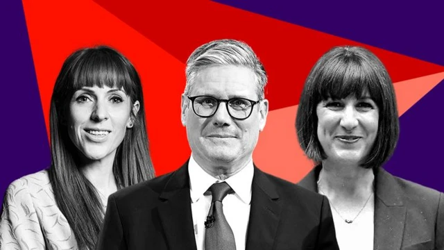 Angela Rayner, Keir Starmer and Rachel Reeves