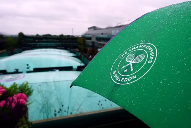 Rain at Wimbledon