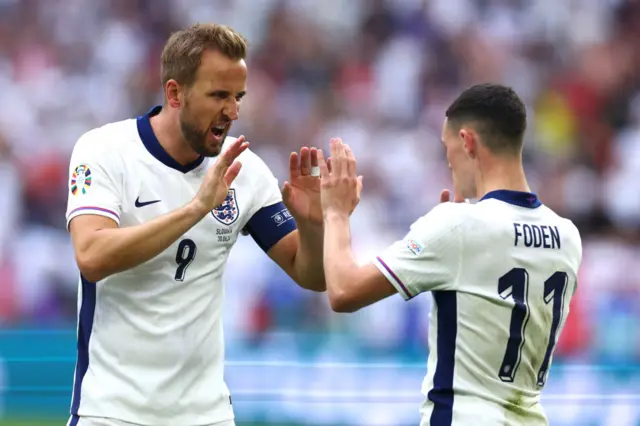 Harry Kane and Phil Foden