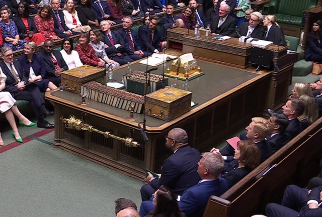 Sunak in the bottom right hand corner sitting next to Oliver Dowden and Jeremy Hunt