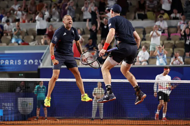 Evans and Murray jump