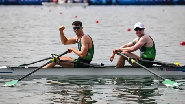 Philip Doyle, right, and Daire Lynch of Team Ireland