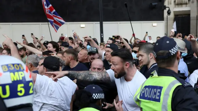 Protesters on the streets in London