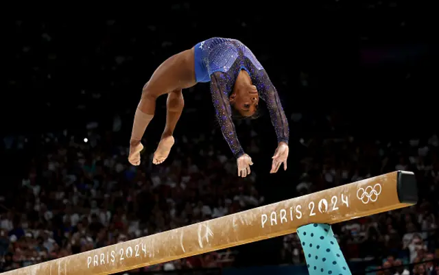 Simone Biles of Team United States competes