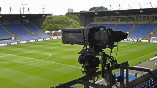 TV camera at the Kassam Stadium