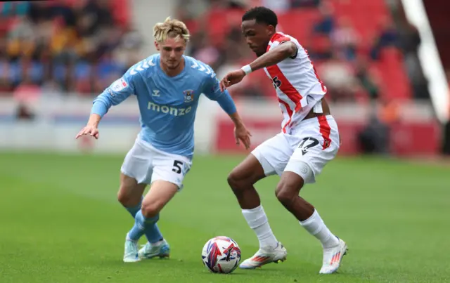 Coventry v Stoke match action